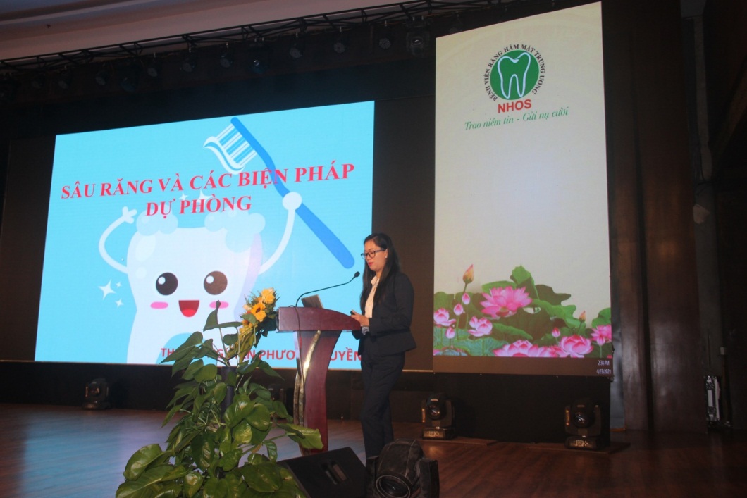 ThS. Nguyễn Phương Huyền, khoa Răng trẻ em  trình bày bệnh sâu răng và các biện pháp dự phòng